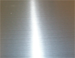 Raw zinc sheet metal with matte grey finish